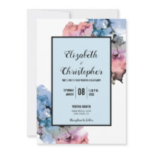 Trendig Paint Stänk Navy Rosa Abstrakt Modern