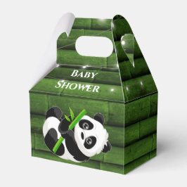Trendig Panda Bear Bamboo Baby Shower Presentaskar