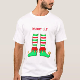 Trendig Pappa Elf-jul T Shirt