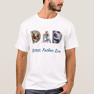 Trendig PAPPA Thru Brev Bestest Pappa någonsin 3 f T Shirt