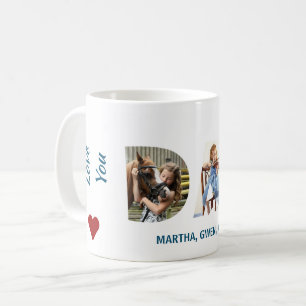 Trendig PAPPA Transparent Kärlek You Pappa 3 Photo Kaffemugg