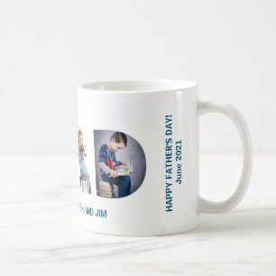 Trendig PAPPA Transparent Kärlek You Pappa 3 Photo Kaffemugg