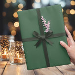 Trendig Papper radbrytning av Mörkens Grönt Presentpapper<br><div class="desc">Trendig Mörkens Grönt vid jul - Papper minimalistisk Grönt vid jul</div>