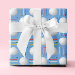 Trendig Pastel Blue Golf Boll och Tee Gift Presentpapper<br><div class="desc">Trendigets golfförpackning är papper. Vita golfplattor och bollar med flera färg i ett reglerat rutnät mönster över en djärv modern färgad-bakgrund. Lämpligt för jul,  helgdag,  Fars dag,  Mors dag,  studenten,  födelsedagar med mera! Perfekt till din speciella golfer. Kontakta om du behöver hjälp med eventuella anpassningar för att passa önskemål.</div>