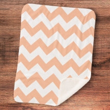 Trendig Pastel Peach Chevron Mönster