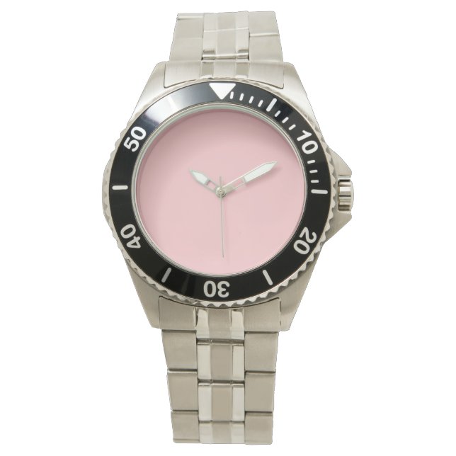 Trendig Pastel Ro Solid Färg Armbandsur (Framsida)
