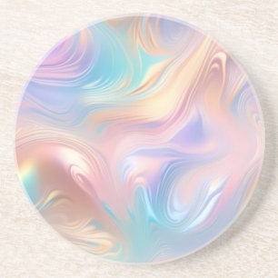 Trendig pastel Rosa Blue gult abstrakt vinkar Underlägg