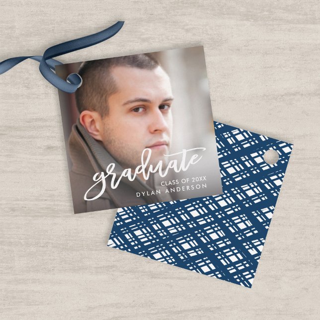 Trendig Penselskript Foto Student Studenten Gåvor Etiketter (Skapare uppladdad)