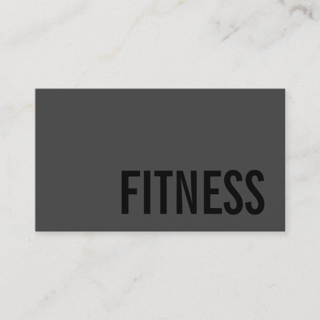 Trendig Personal Fitness Trainer Sport Consultant Visitkort (Framsida)
