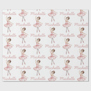 Trendig personlig balett Ballerina dansare Presentpapper