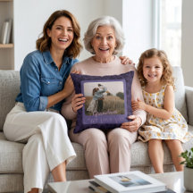 Trendig Personlig Foto Text Farmorspresent