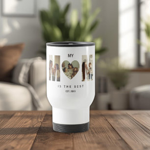 Trendig Personlig Fotokopp MOM Hjärtan Resemugg
