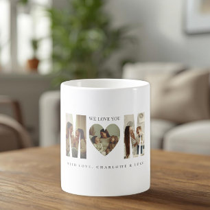 Trendig Personlig Fotokopp VI ÄLSKAR DIG Mamma kop Kaffemugg