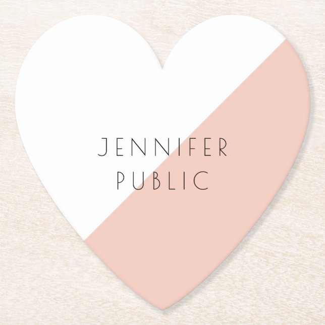 Trendig Personlig Modern Elegant Enkel mall Underlägg Papper (Framsida)