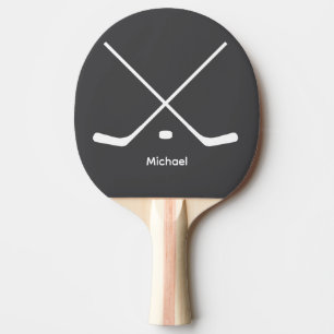 Trendig Personlig Namn Hockey Sticks and Puck Pingisracket