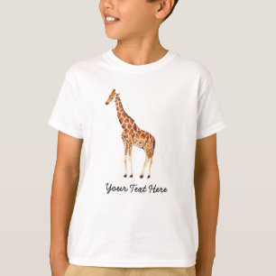 Trendig Personlig Safari Djur söt Giraff T Shirt