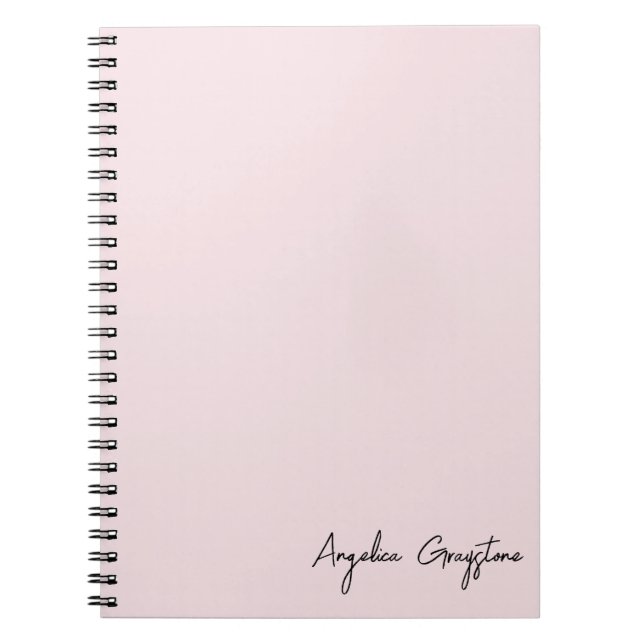 Trendig Personligen för  Rosa i Namn Anteckningsbok (Framsidan)