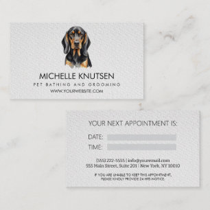 Trendig Pet Bathing och Grooming Appointing Card Visitkort
