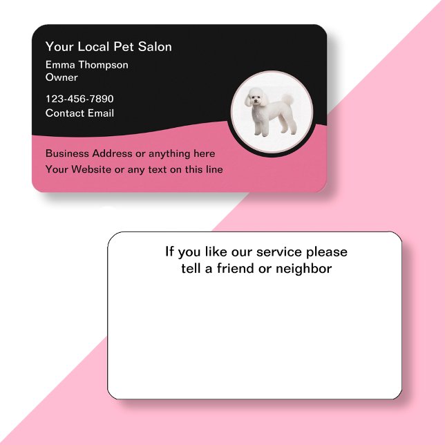 Trendig Pet Salon Affärskort Design Visitkort (Skapare uppladdad)
