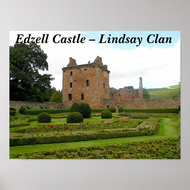 Trendig Photo Klan Lindsay Edzell Castle, Skottlan Poster (Framsidan)