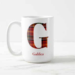 Trendig Play Brev G Monogram Namn jul Kaffemugg