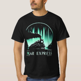 Trendig Polar Express Tåg Manar Black T Shirt