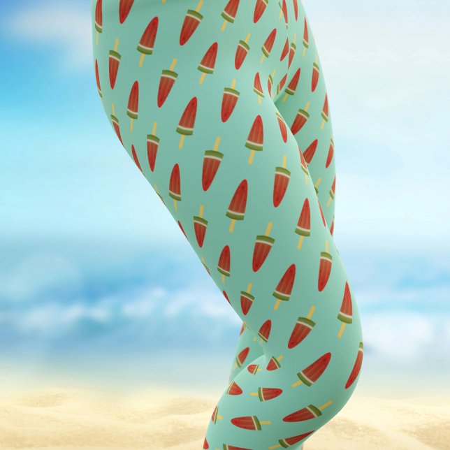 Trendig Popsicle Mönster sommarlaggningar Leggings (Fun summer leggings just for you)