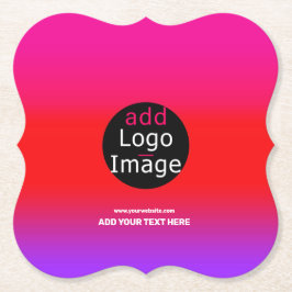 Trendig Professionell Anpassade Magenta Party Underlägg Papper