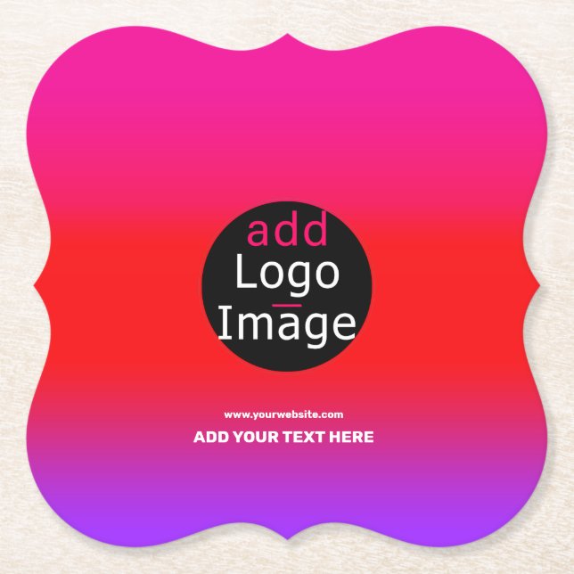 Trendig Professionell Anpassade Magenta Party Underlägg Papper (Framsida)