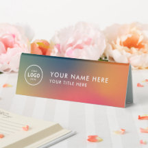 Trendig Professionell Business logotyp Desk Namnsk