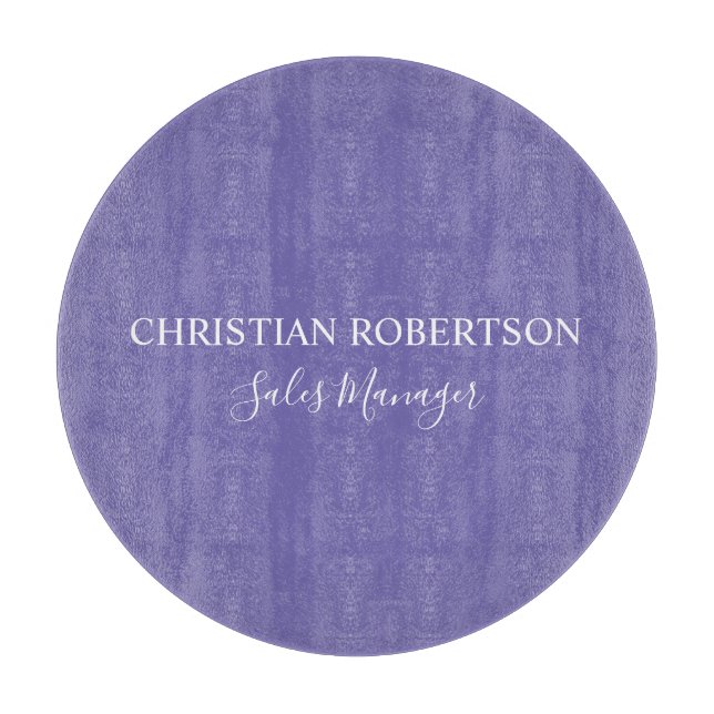 Trendig Professionell Chic Periwinkle Färg Modern (Framsidan)