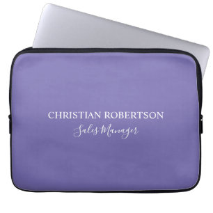 Trendig Professionell Chic Periwinkle Färg Modern Laptop Fodral