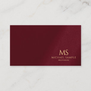 Trendig Professionell Elegant Guld Text Monogram Visitkort