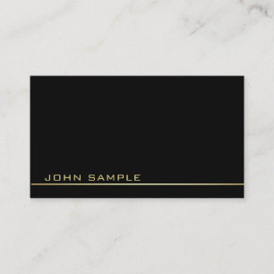 Trendig Professionell Monogram Classy Black och Gu Visitkort