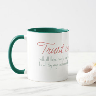 Trendig Proverbs 3:5-6 Christian Bible Verse Mugg