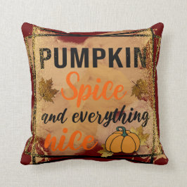 Trendig Pumpkin Spice Elegant Cotton 16"X16" Kudde