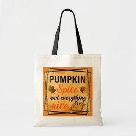 Trendig Pumpkin Spice Elegant Tygkasse