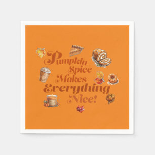 Trendig Pumpkin Spice gör allt bra Pappersservett