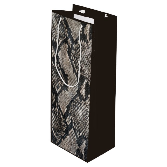 Trendig Python Snake Skin - Rik Elegant Mode (Framsidan Vinklad)