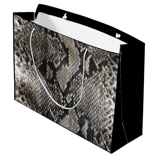 Trendig Python Snake Skin - Rik Elegant Mode (Baksidan Vinklad)