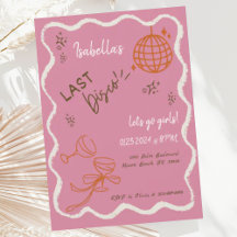 Trendig Quirky Vågigt Hand Draw Bachelorette Party