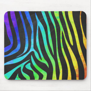 Trendig Rainbow and Black Zebra Animal Print on el Musmatta