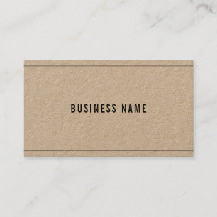 Trendig Real Kraft Papper Elegant Company Template Visitkort