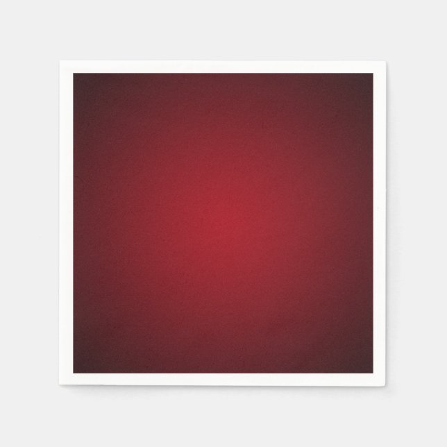 Trendig Red-Black Grainy Vignette Pappersservett (Framsidan)