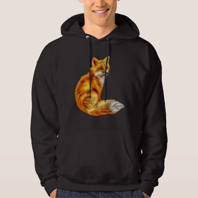 Trendig Red Fox Hoodie (Framsida)