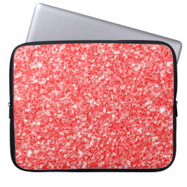 Trendig Red Glitter White Sparks Laptop Fodral