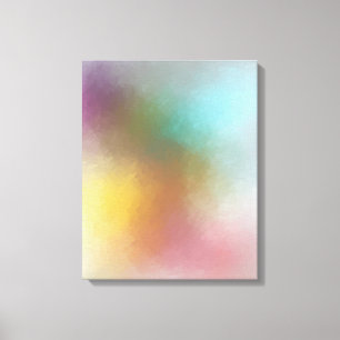 Trendig Red Gult Blue Lila Modern Abstrakt Art Canvastryck