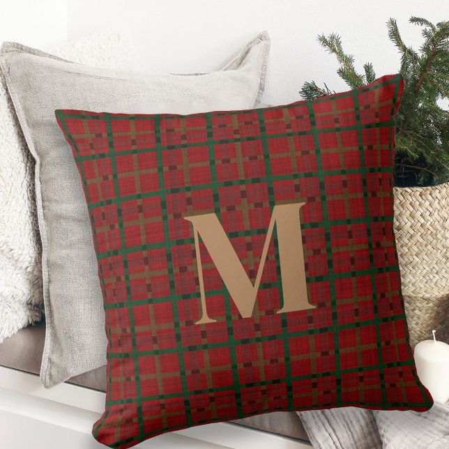 Trendig Red Play Monogram Dekorativ kudde (Skapare uppladdad)