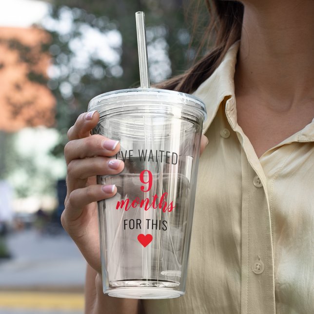 Trendig Red Post-Gravid - praktiskt citat Take Away Mugg (Skapare uppladdad)