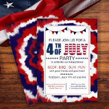 Trendig Red, White & Blue 4 juli Party
